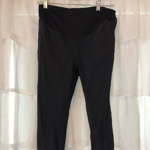 Charcoal gray LOFT petite maternity leggings